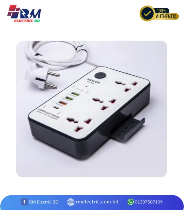 USB 804 White and Black Multiplug - 1 [RM ELECTRIC BD]
