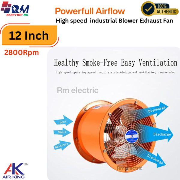 ompact 12 inch exhaust blower for workshops and garages rmelectricbd