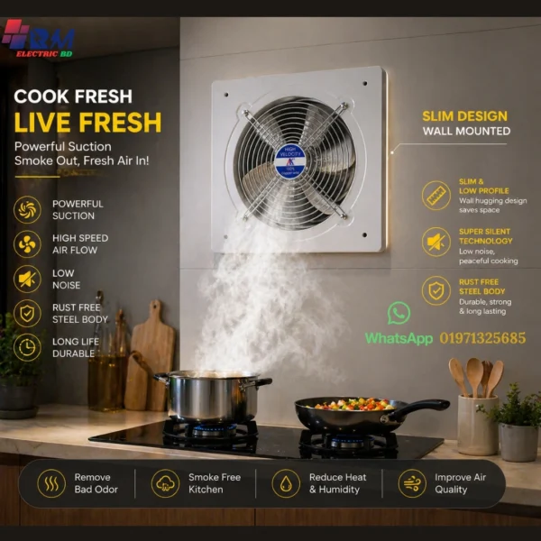 High speed metal steel exhaust fan for industrial and home ventilation