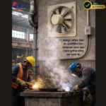 Metal exhaust fan with safety grill