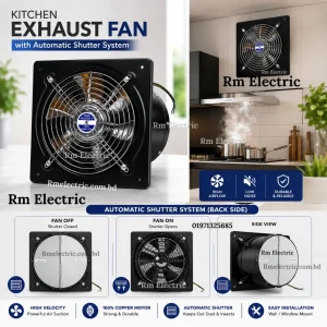 HOME - RM Electric BD 64 Kitchen exhaust fan black